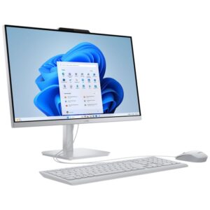 Lenovo A100 Intel® N N100 60,5 cm (23.8") 1920 x 1080 pixels PC All-in-One 16 Go DDR4-SDRAM 512 Go SSD Windows 11 Home Wi-Fi 6 (802.11ax) Gris