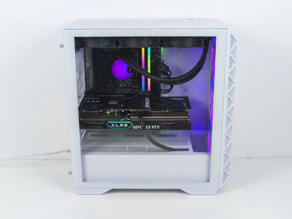 PC Gaming White Angel: Ryzen 9 7900|RX 9060 TI 16GB|SSD 1TB 6000 MBs|32 GB DDR5 6000 MHz| Win 11 et Office Preinstallé