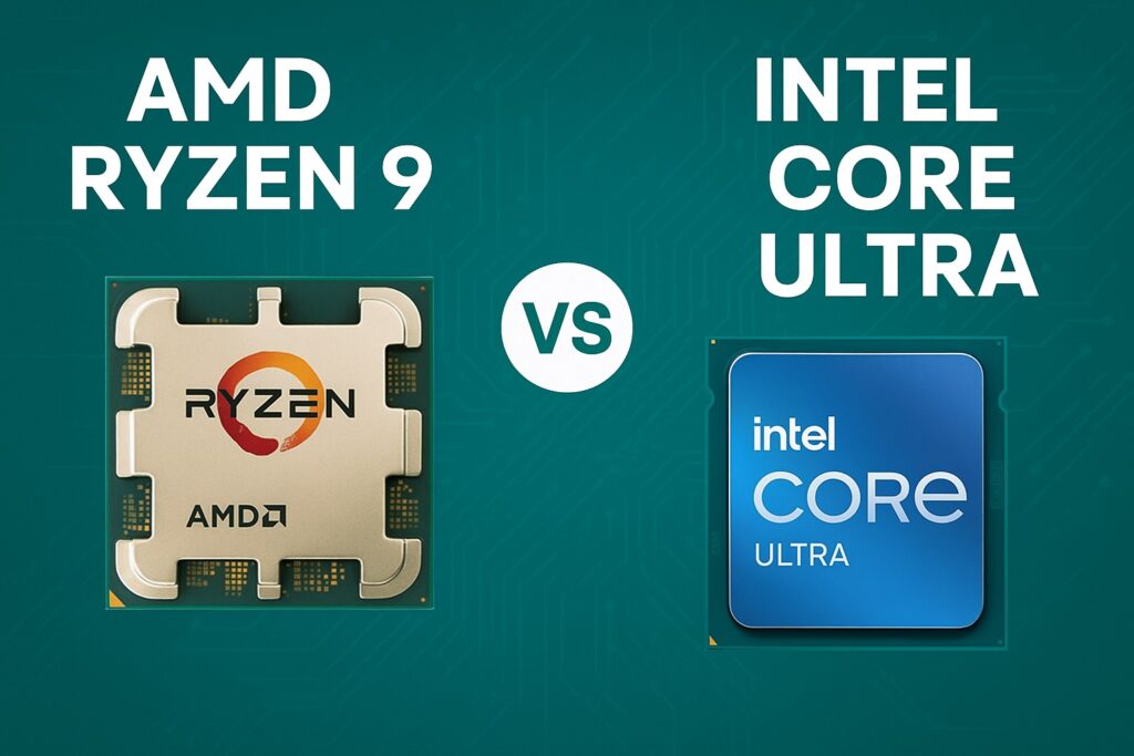 🔍 Comparatif complet : AMD Ryzen 9 vs Intel Core Ultra (2024–2025)