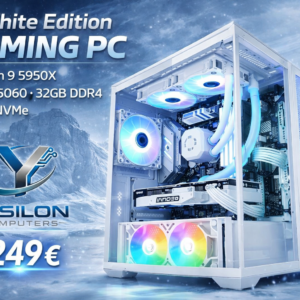 PC Gaming Pro White – Ryzen 9 5950X • RTX 5060 -32 gb -1 TB NVMe