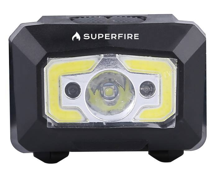 Lampe frontale Superfire X30, 340 lm, USB, 5 modes, 130 m - Ypsilon Computers