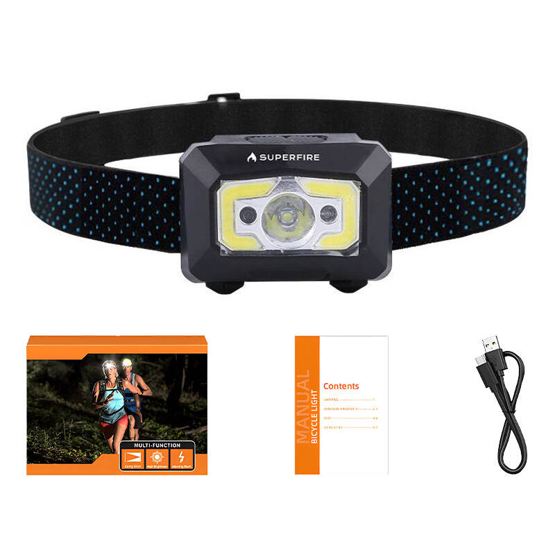 Lampe frontale Superfire X30, 340 lm, USB, 5 modes, 130 m - Ypsilon Computers