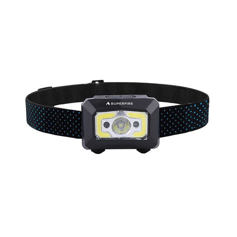Lampe frontale Superfire X30, 340 lm, USB, 5 modes, 130 m - Ypsilon Computers
