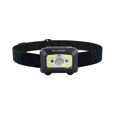 Lampe frontale Superfire X30, 340 lm, USB, 5 modes, 130 m - Ypsilon Computers