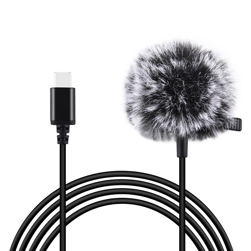 Microphone à cravate Jack Puluz avec clip PU425 1,5 m USB-C - Ypsilon Computers