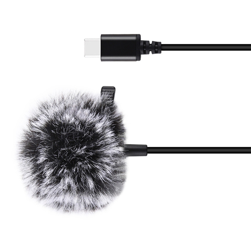 Microphone à cravate Jack Puluz avec clip PU425 1,5 m USB-C - Ypsilon Computers