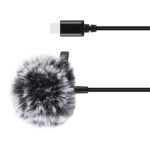 Microphone à cravate Jack Puluz avec clip PU425 1,5 m USB-C