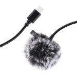 Microphone à cravate Jack Puluz avec clip PU425 1,5 m USB-C