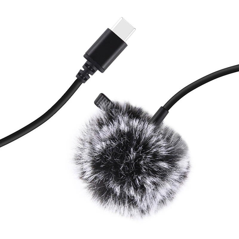 Microphone à cravate Jack Puluz avec clip PU425 1,5 m USB-C - Ypsilon Computers
