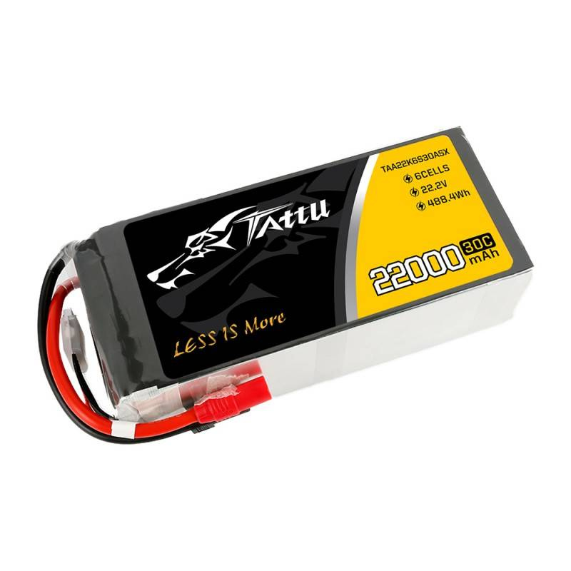 Batterie Tattu 22000mAh 22.2V 30C 6S1P LiPo AS150+XT150 - Ypsilon Computers