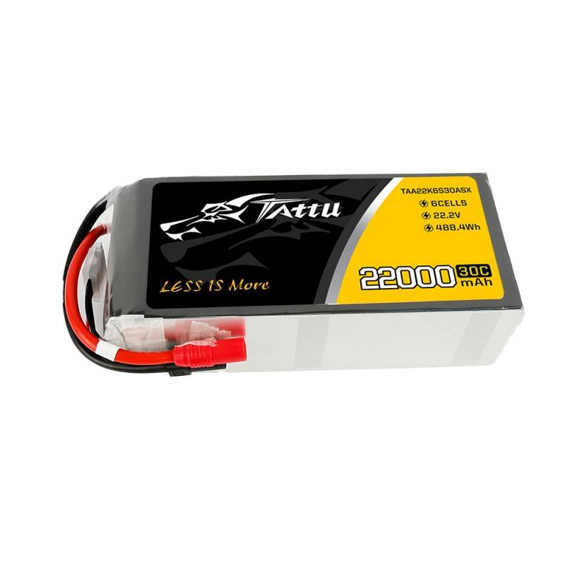 Batterie Tattu 22000mAh 22.2V 30C 6S1P LiPo AS150+XT150 - Ypsilon Computers