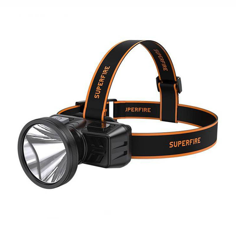 Lampe frontale Superfire HL51, 160 lm, micro-USB, 4 modes, 300 m - Ypsilon Computers
