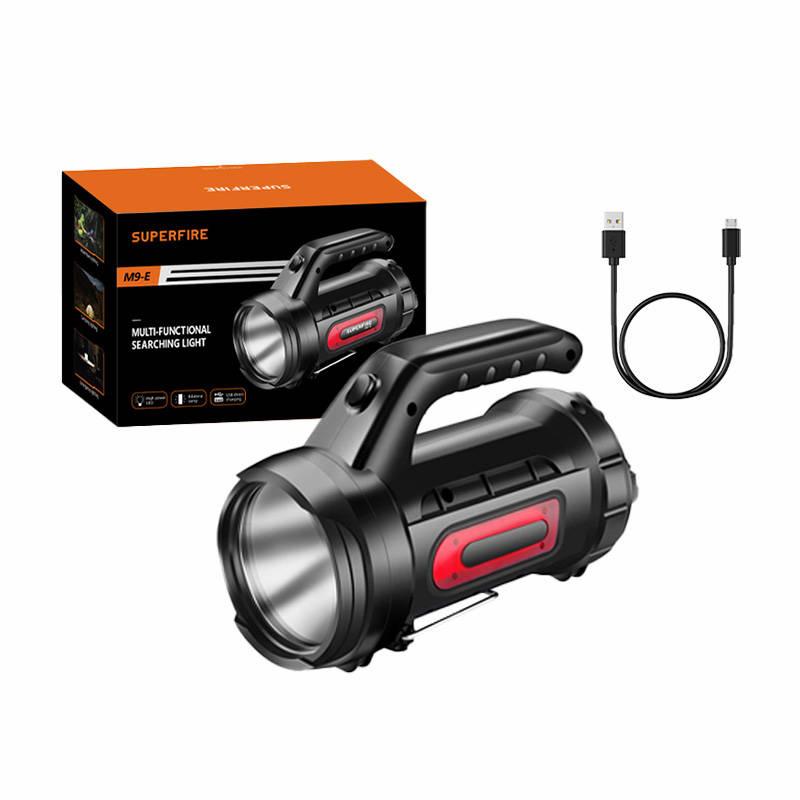 Superfire M9-E lampe de recherche - 900 lm, 473 m, 6000 mAh, 5h d'utilisation, batterie externe - Ypsilon Computers