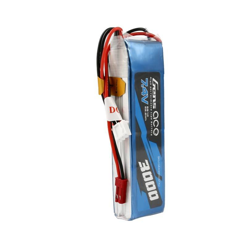 Batterie Gens Ace 3000mAh 7.4V 1C 2S1P LiPo - Ypsilon Computers