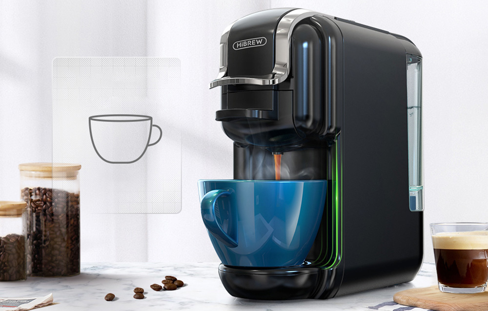 Machine à café à capsules HiBREW H2B 5-en-1 – Noir - Ypsilon Computers