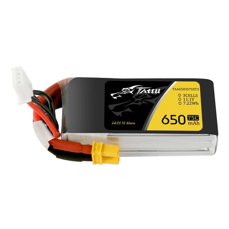 Batterie Tattu 650mAh 11,1V 75C 3S1P - Ypsilon Computers