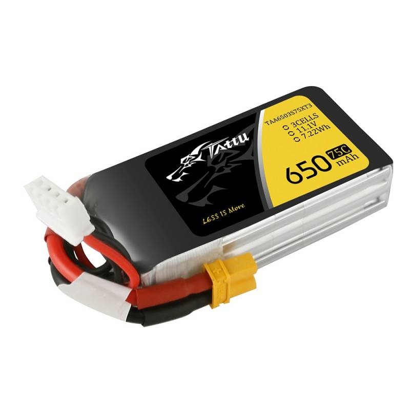 Batterie Tattu 650mAh 11,1V 75C 3S1P - Ypsilon Computers
