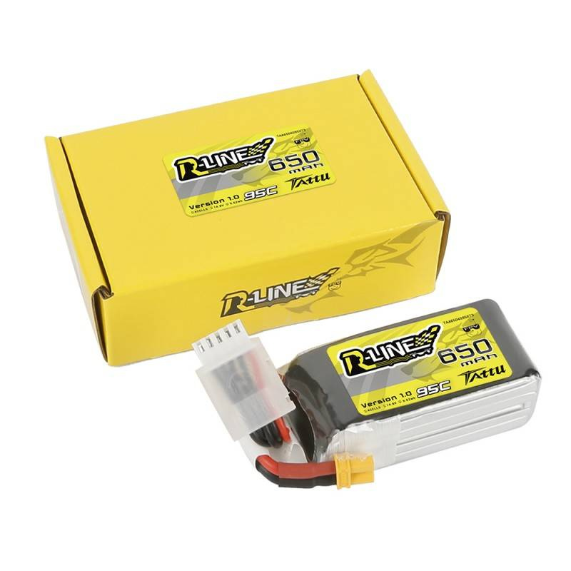 Batterie Tattu R-Line 650mAh 14,8V 95C 4S1P XT30 - Ypsilon Computers
