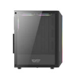 Boîtier d&rsquo;ordinateur Darkflash DK151 LED (noir) + 3 ventilateurs RGB