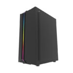 Boîtier d&rsquo;ordinateur Darkflash DK151 LED (noir) + 3 ventilateurs RGB