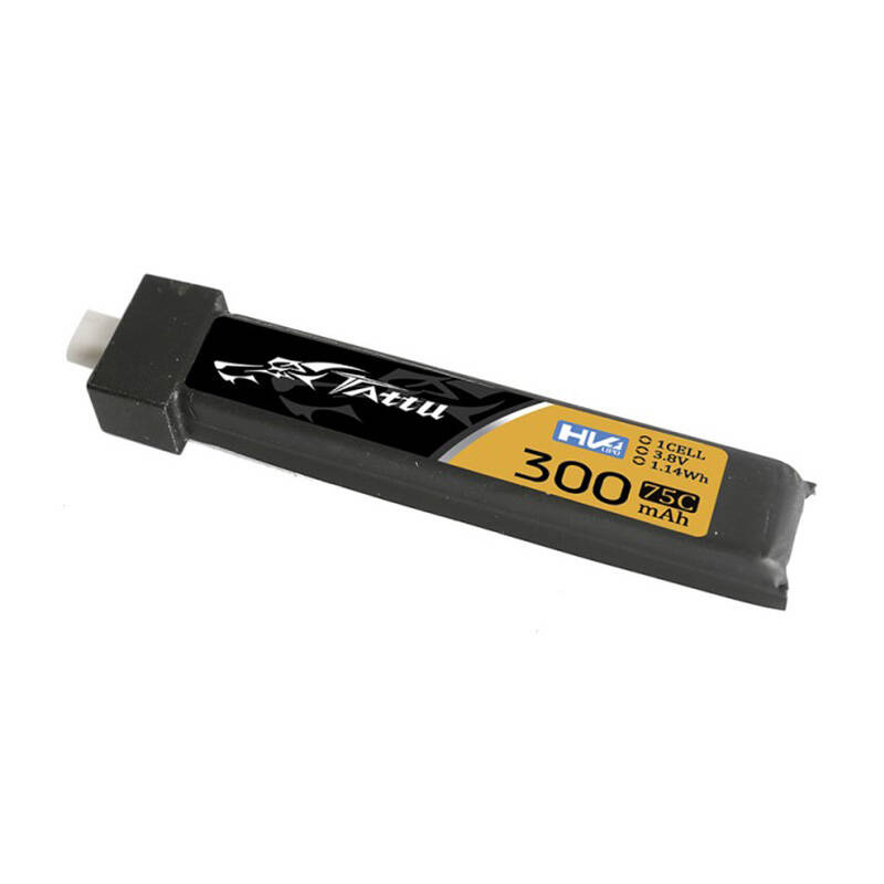 Tattu LiPo 300mAh 3.8V 75C 1S1P HV BT2.0.5 batterie (5pcs) - Ypsilon Computers