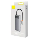 Hub 4en1 Baseus Metal Gleam Series, USB-C vers 4x USB 3.0