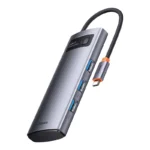 Hub 4en1 Baseus Metal Gleam Series, USB-C vers 4x USB 3.0