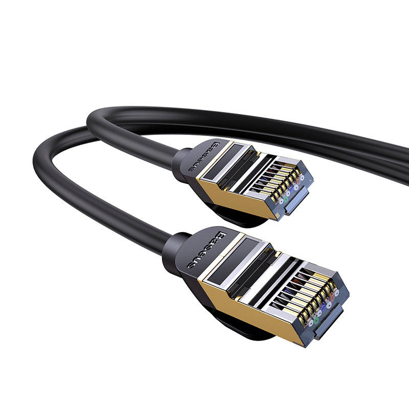 Baseus Ethernet RJ45, câble réseau 10Gbps, 1m (noir) - Ypsilon Computers