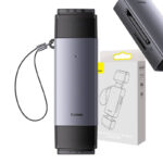 Lecteur de carte mémoire Baseus Lite Series SD/TF, USB + USB-C (gris)