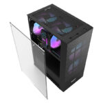 Boîtier d&rsquo;ordinateur Darkflash A290 (noir) + 3 ventilateurs
