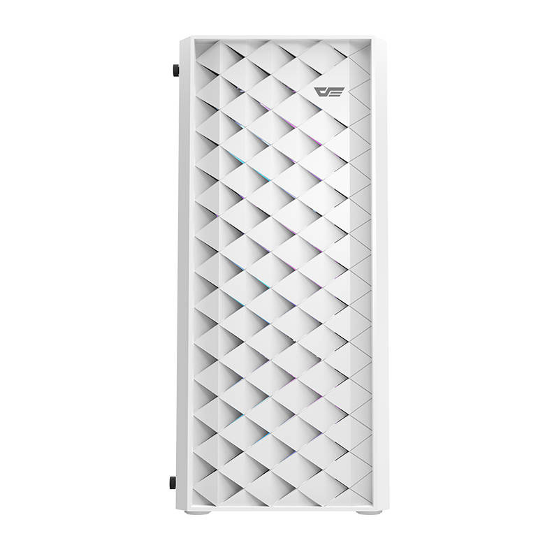 Boîtier d'ordinateur Darkflash DK351 (blanc) + 4 ventilateurs RGB - Ypsilon Computers