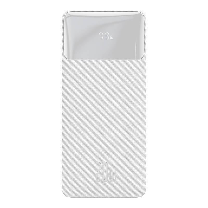 Batterie externe Baseus Bipow 10000mAh, 20W (blanc) - Ypsilon Computers