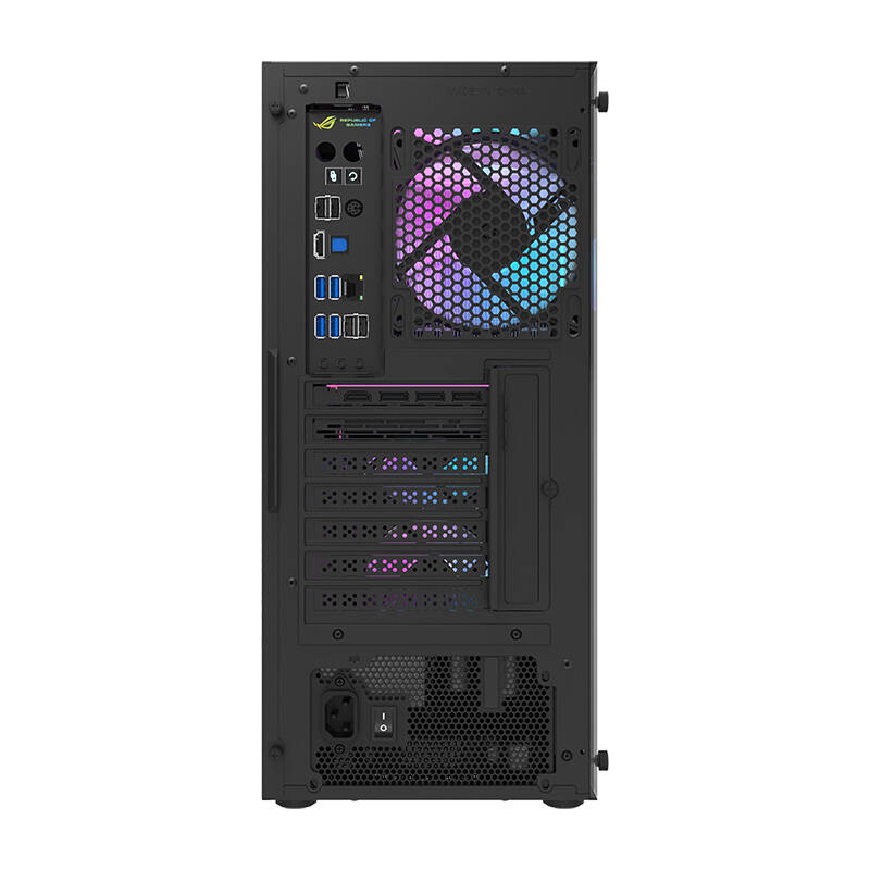 Boîtier d'ordinateur Darkflash DK351 (noir) + 4 ventilateurs RGB - Ypsilon Computers