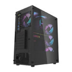 Boîtier d&rsquo;ordinateur Darkflash DK351 (noir) + 4 ventilateurs RGB