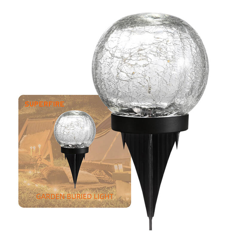 Lampe solaire de jardin Superfire FF16-A, 600mAh - Ypsilon Computers