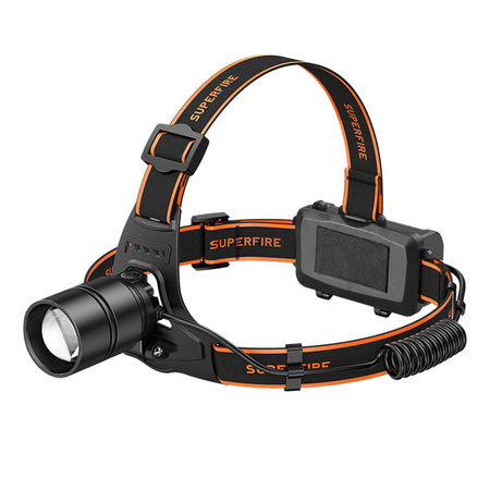 Lampe frontale Superfire HL71, 500 lm, USB, 5 modes - Ypsilon Computers