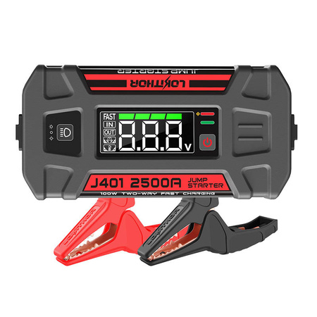 Lokithor J401 Démarreur / Booster 2500A + Batterie Externe 20000mAh + Lampe de Poche 4-en-1 - Ypsilon Computers