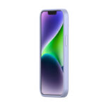 Coque en Gel de Silice Liquide Baseus pour iPhone 14 Plus (lavande) + verre trempé + kit de nettoyage