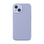 Coque en Gel de Silice Liquide Baseus pour iPhone 14 Plus (lavande) + verre trempé + kit de nettoyage