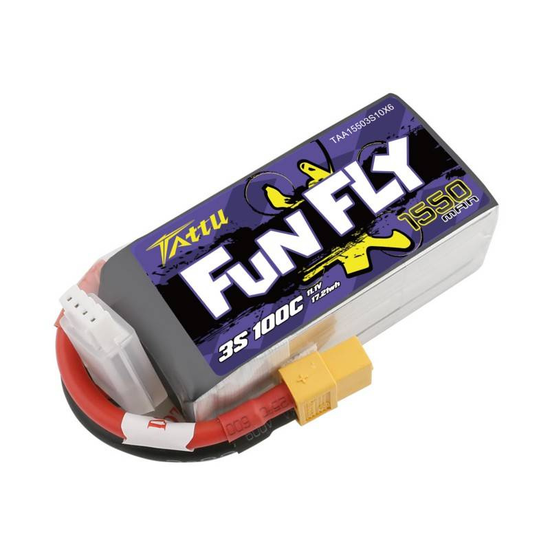 Batterie Tattu Funfly 1550mAh 11,1V 100C 3S1P - Ypsilon Computers