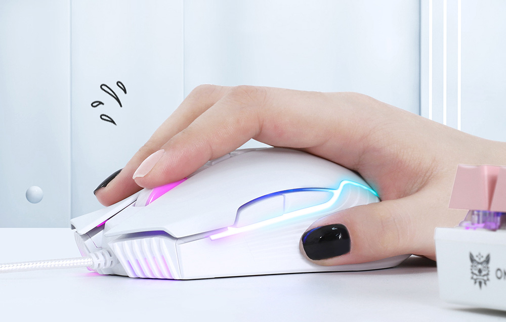 Souris Gaming Onikuma CW905 Blanche Filaire - Ypsilon Computers