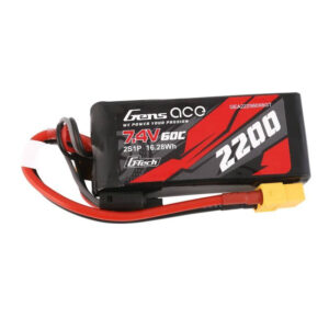 GensAce G-Tech LiPo 2200mAh 7.4V 60C 2S1P Batterie XT60