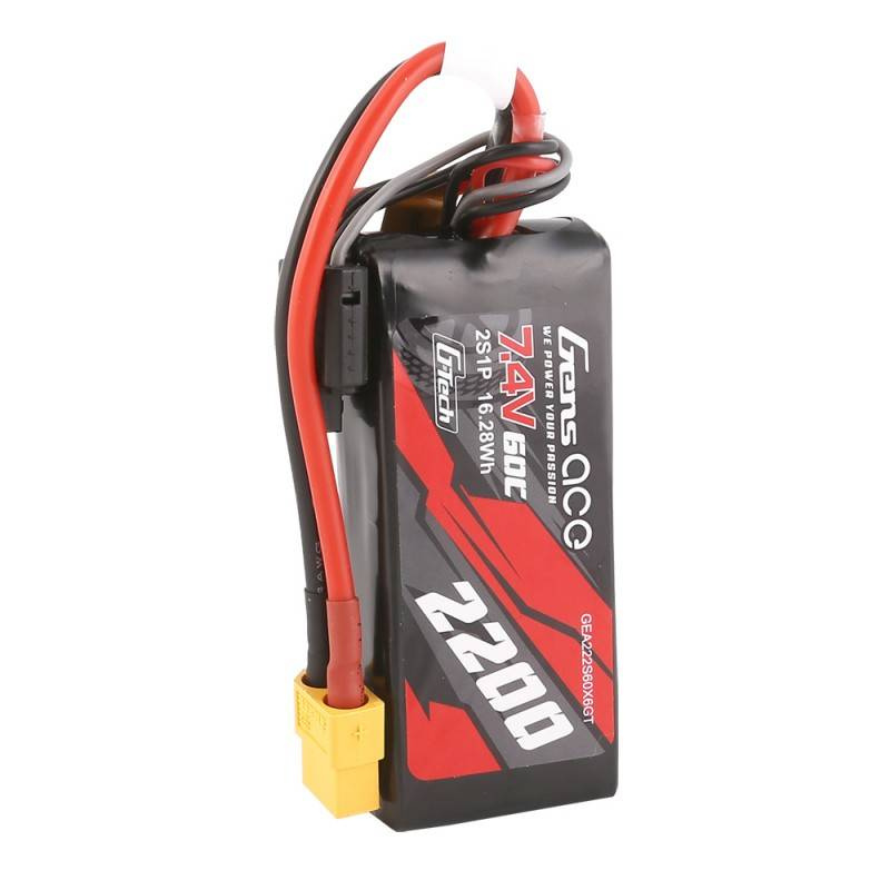 GensAce G-Tech LiPo 2200mAh 7.4V 60C 2S1P Batterie XT60 - Ypsilon Computers