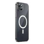 Coque de téléphone Baseus Magnetic Crystal Clear pour iPhone 13 (transparent) avec protection d&rsquo;écran en verre trempé intégral et kit de nettoyage