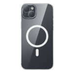 Coque de téléphone Baseus Magnetic Crystal Clear pour iPhone 13 (transparent) avec protection d&rsquo;écran en verre trempé intégral et kit de nettoyage