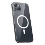 Coque de téléphone Baseus Magnetic Crystal Clear pour iPhone 13 (transparent) avec protection d&rsquo;écran en verre trempé intégral et kit de nettoyage