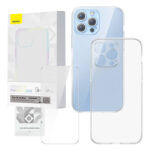 Coque transparente et ensemble de verre trempé Baseus Corning pour iPhone 13 Pro