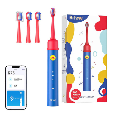 Brosse à dents Sonic pour enfants avec application et ensemble de pointes Bitvae BVK7S (bleu) - Ypsilon Computers