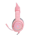 ONIKUMA K9 Casque de Jeu RGB Rose