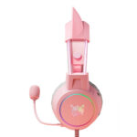 Casque de jeu ONIKUMA X15Pro Rose/oreilles de chat